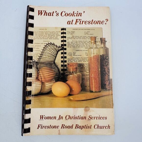 What's Cookin' at Firestone Cookbook Firestone Rd Baptist Church No Canton Ohio - Picture 1 of 10